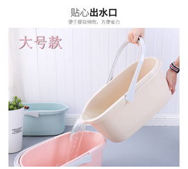 家居清洁好帮手 加厚宽口地拖桶的实用选择